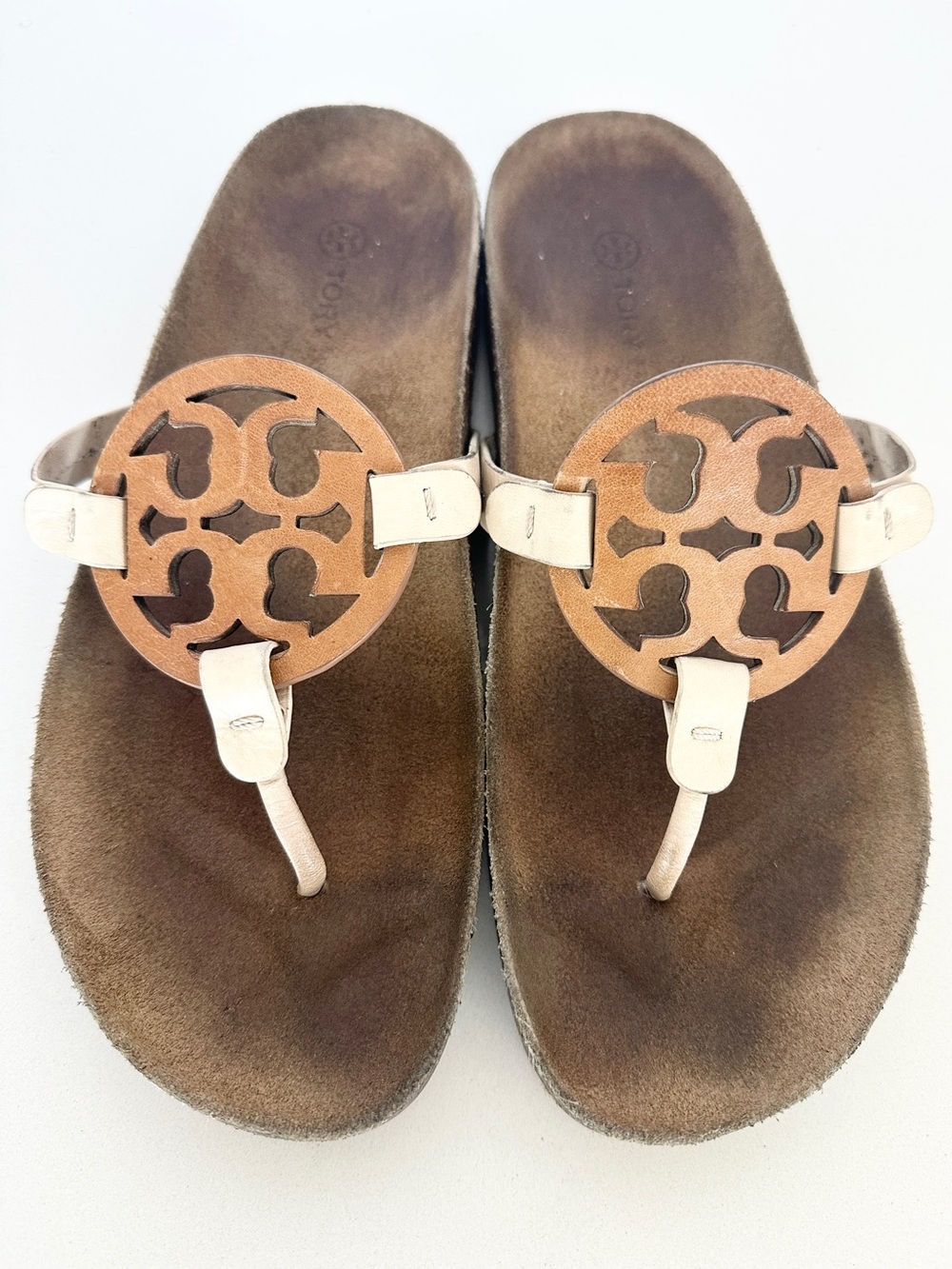 Tory Burch Miller Cloud Leather Cork sandals Women’s Size 9